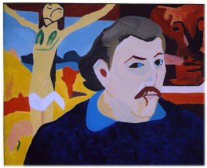 175 - Omaggio a Gauguin, il cristo giallo, 2001